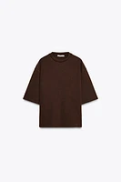 T-SHIRT INTERLOCK EFFET DÉLAVÉ