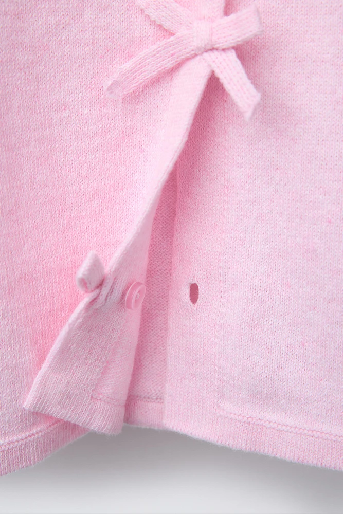 GILET EN MAILLE NŒUDS