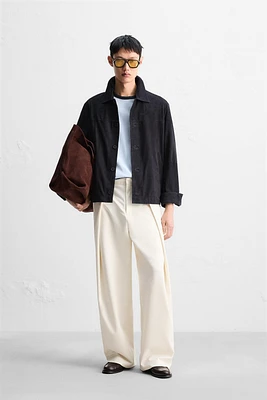 VESTE EN CUIR DAIM