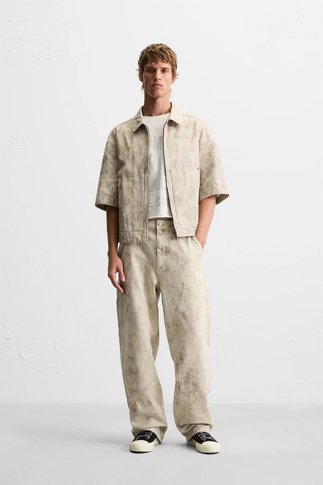 PANTALON DE CHARPENTIER À IMPRIMÉ ABSTRAIT