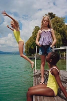 6-14 ANS/ MAILLOT DE BAIN DÉTAIL LISERÉS