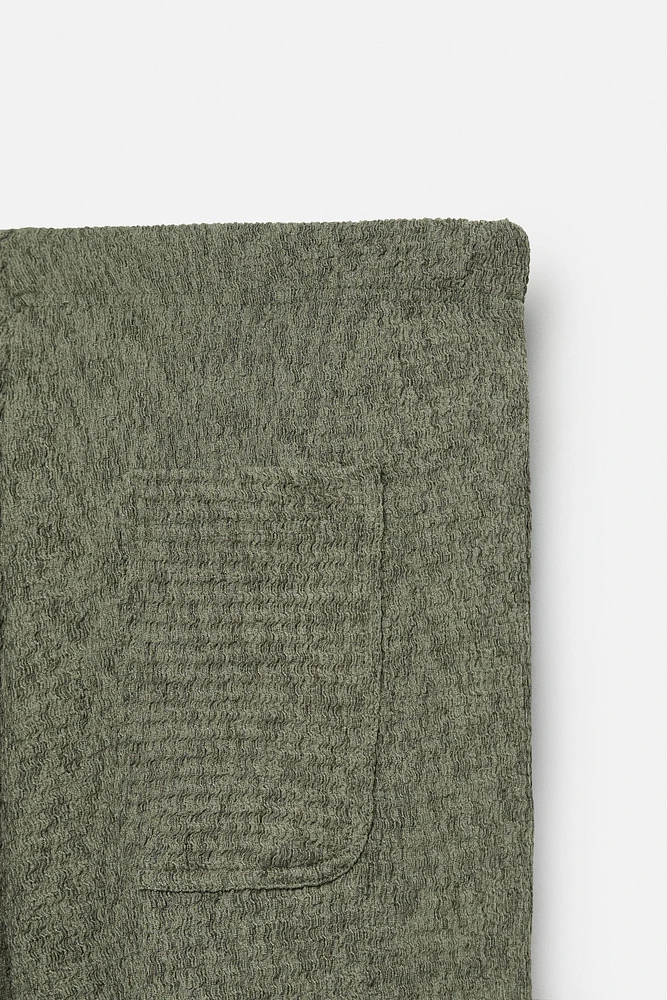 PANTALON STRUCTURÉ À TEXTURE
