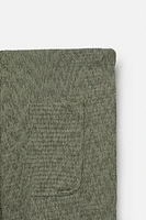 PANTALON STRUCTURÉ À TEXTURE