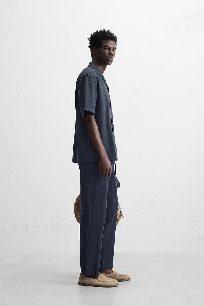 COTTON LINEN PANTS