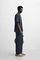COTTON LINEN PANTS