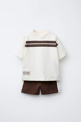 ENSEMBLE JOGGING T-SHIRT ET BERMUDA