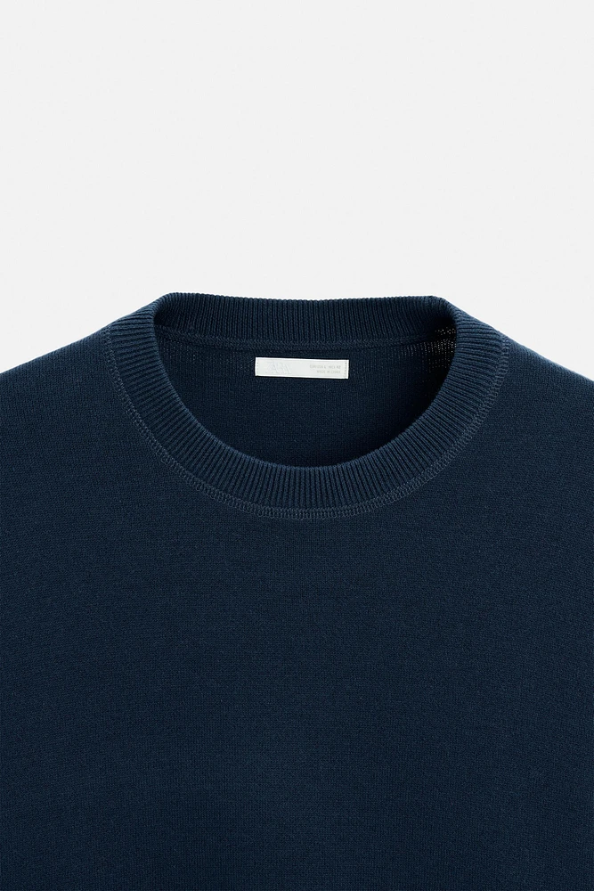 COTTON BLEND SWEATER