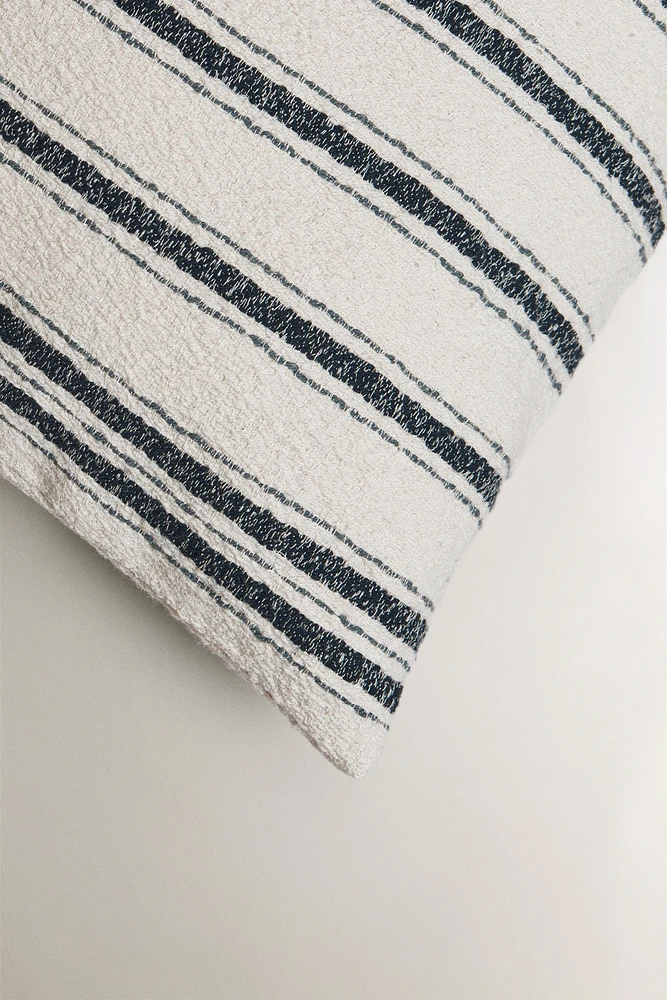 STRIPED THROW PILLOW COVER
