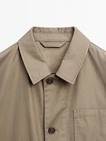 100% cotton jacket with pockets