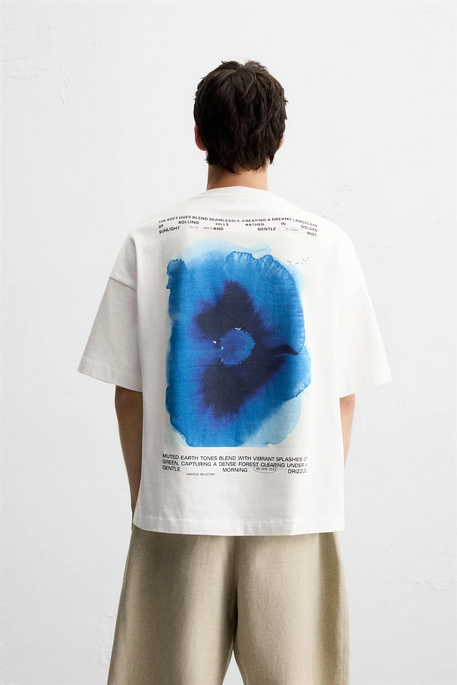 T-SHIRT À IMPRIMÉ AQUARELLE