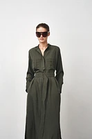 ROBE MI-LONGUE CEINTURE ZW COLLECTION