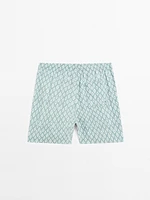 Short de bain imprimé