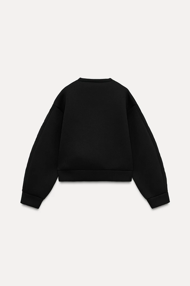 SCUBA EFFECT SWEATSHIRT