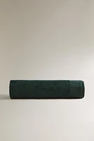 COTTON BEACH TOWEL WITH LINEN BORDER