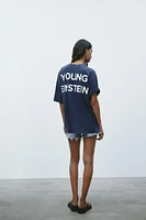 T-SHIRT EFFET DÉLAVÉ ALBERT EINSTEIN™