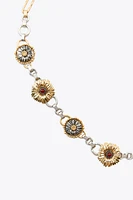 COMBINED FLOWER CHAIN BELT