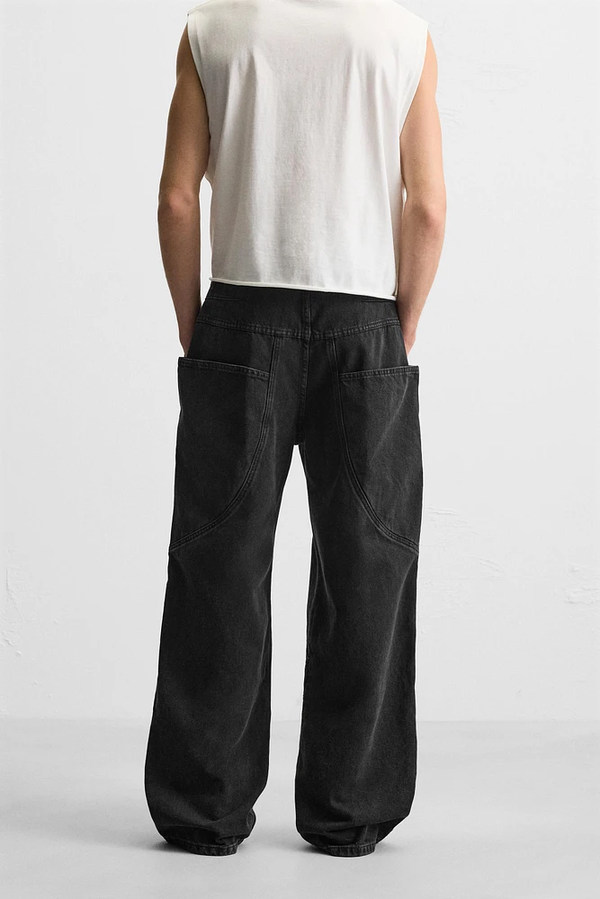 JEAN RELAXED FIT POCHES OVERSIZE