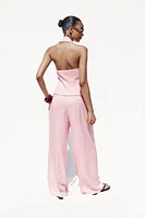 PANTALON LARGE À PINCES