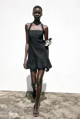 MINI DRESS WITH BUBBLE HEM