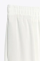 PANTALON EN CRÊPE À JAMBES LARGES