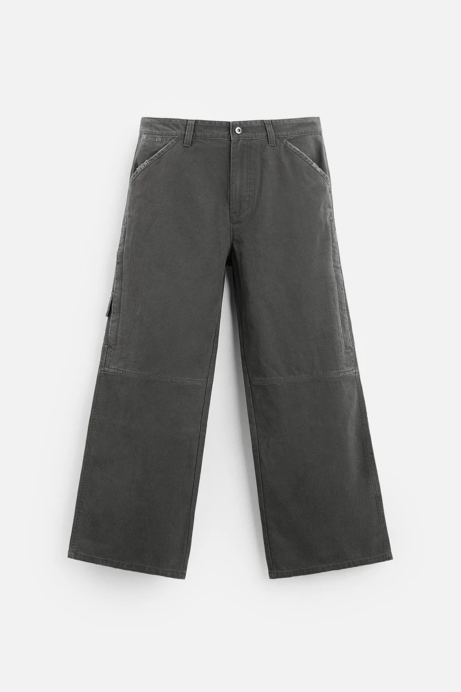 RELAXED FIT WASHED PANTS