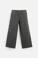 RELAXED FIT WASHED PANTS