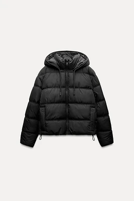 WATER AND WIND PROTECTION SHORT QUILTED ANORAK