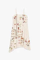 ZW COLLECTION ASYMMETRIC EMBROIDERED DRESS
