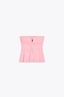 STRAPLESS BOW TOP