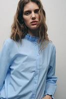 ZW COLLECTION RUFFLED SHIRT