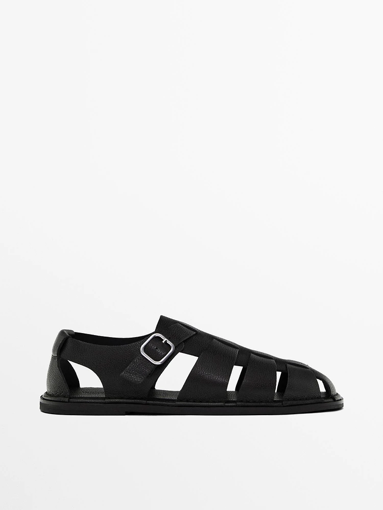 Leather cage sandals - Limited Edition