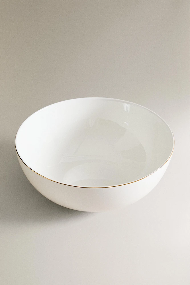 SALADIER PORCELAINE BORDURE