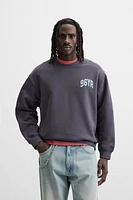 TEXT CREWNECK SWEATSHIRT