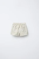 EMBROIDERED TWILL SKORT