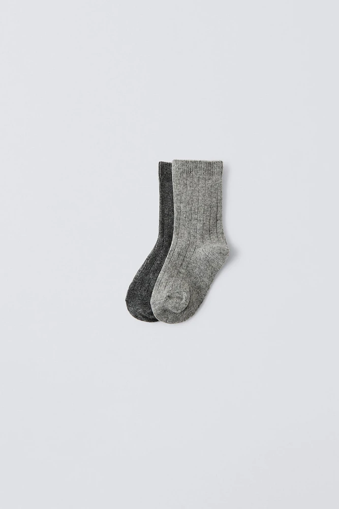 TWO-PACK OF KNIT SOCKS