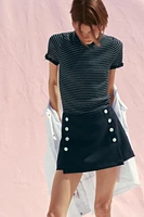 SPLIT SKIRT WITH BUTTONS