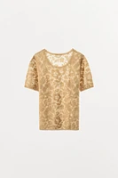 JACQUARD KNIT T-SHIRT