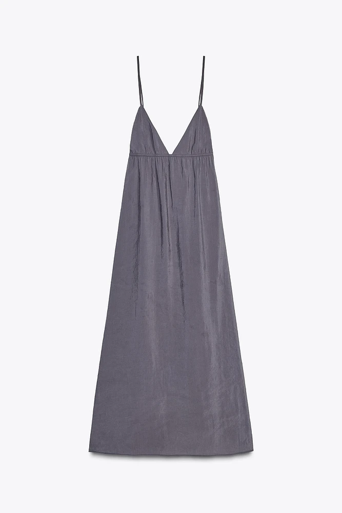 FLOWY MIDI SLIP DRESS