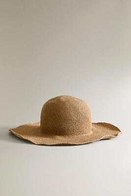 CHAPEAU DE PLAGE PAPIER TRESSÉ