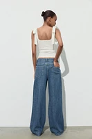 TOP LACETS STRETCH