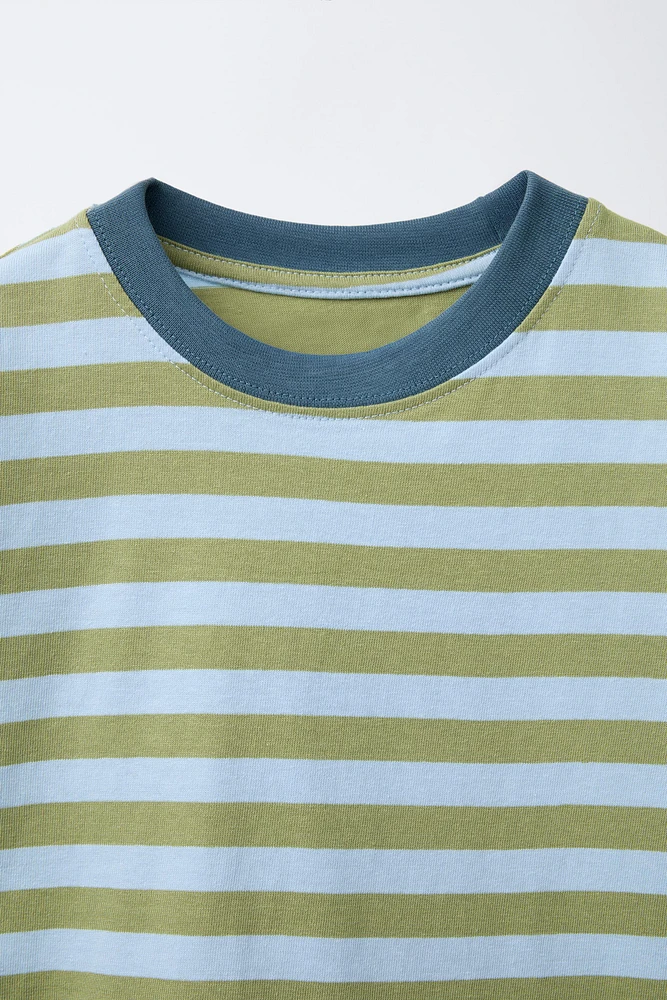 STRIPE PRINT T-SHIRT