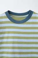 STRIPE PRINT T-SHIRT