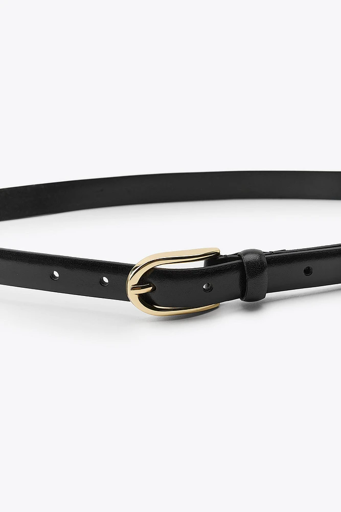 THIN LEATHER BELT