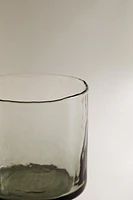 HAMMERED GLASS TUMBLER