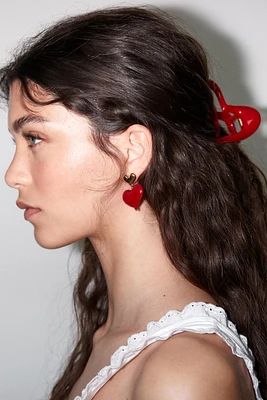 COMBINED HEART EARRINGS