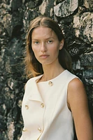 LINEN DOUBLE BREASTED VEST