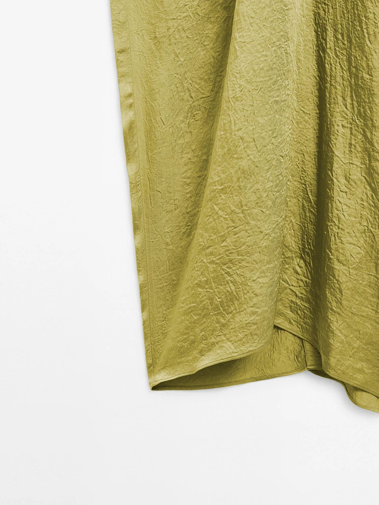 Robe kimono fluide satinée - STUDIO