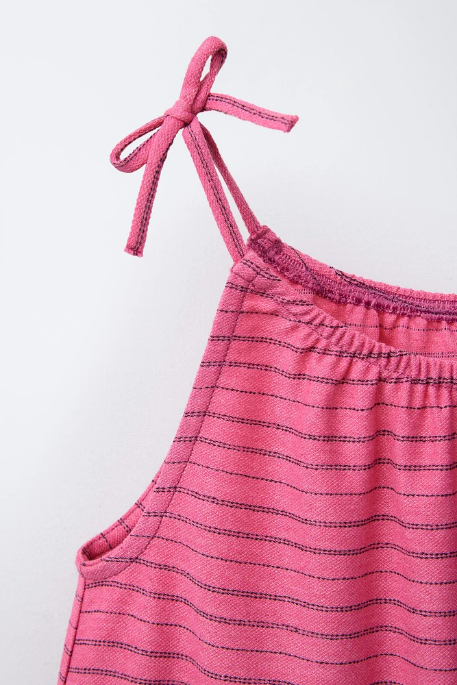 STRIPED PRINT DRESS