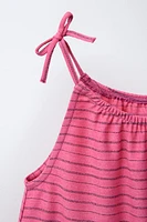 STRIPED PRINT DRESS