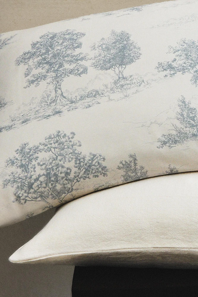 TAIE D’OREILLER SATIN TOILE JOUY